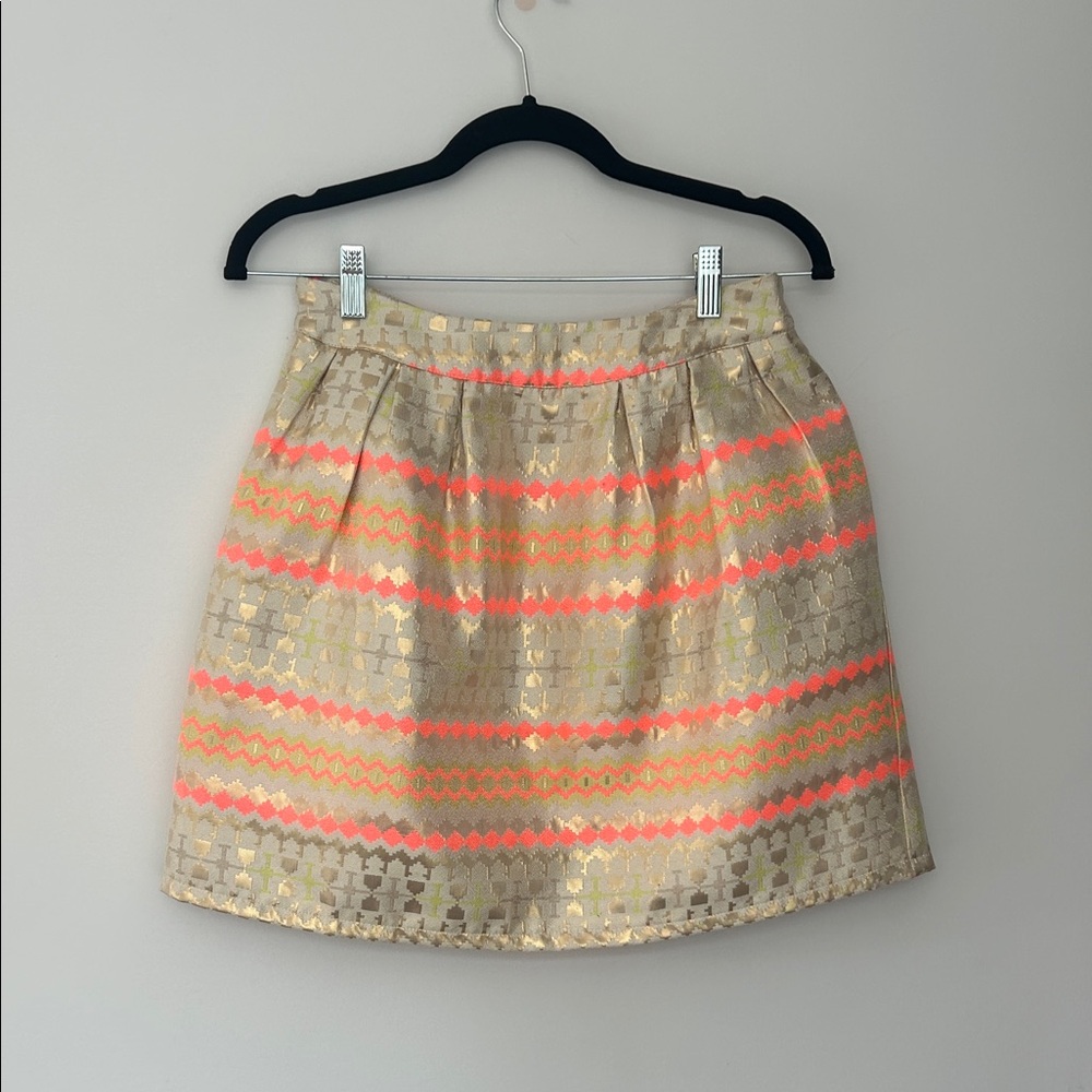 Gold and Pink Women's Skirt